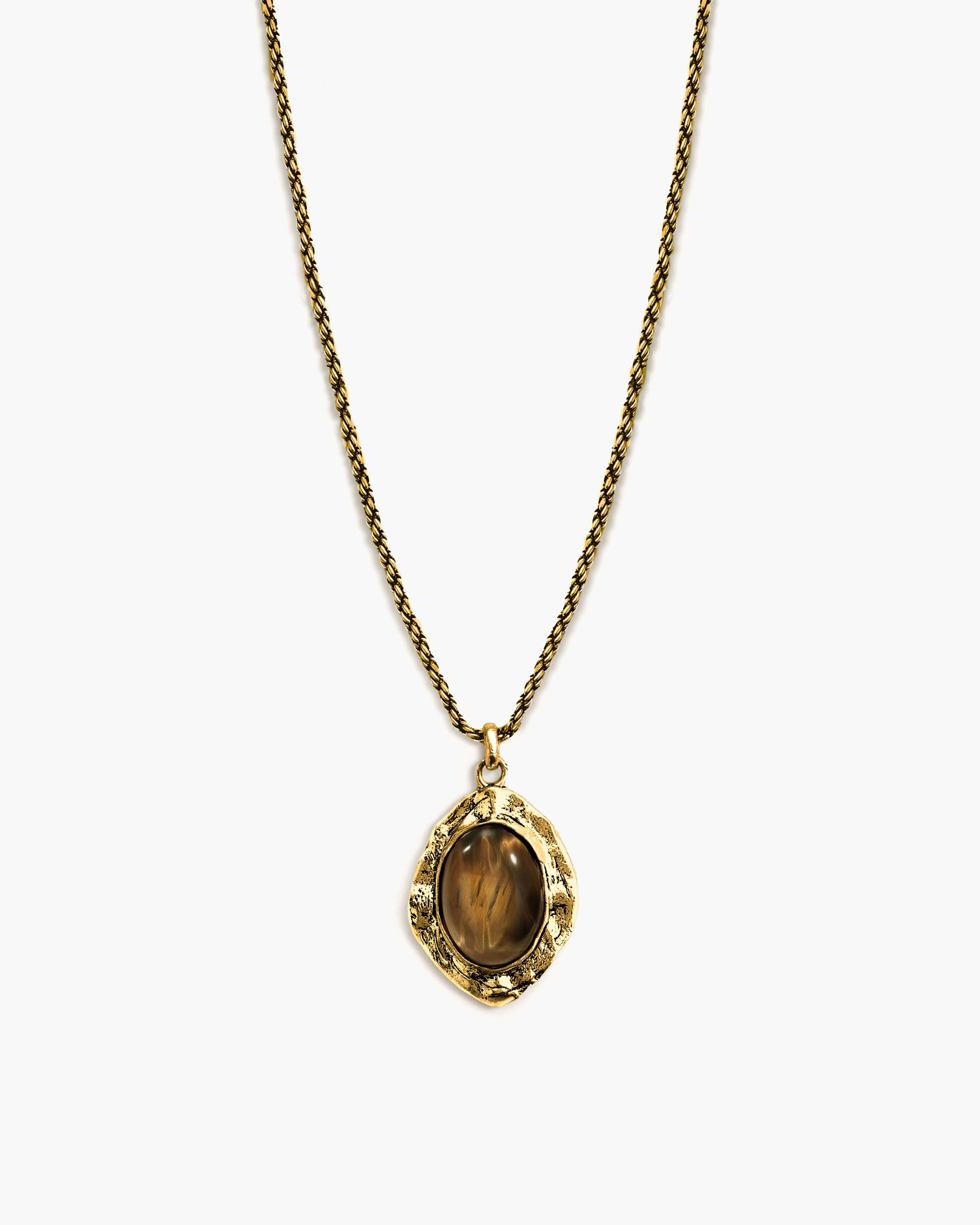 Gold Tiger's Eye Savannah Long Necklace