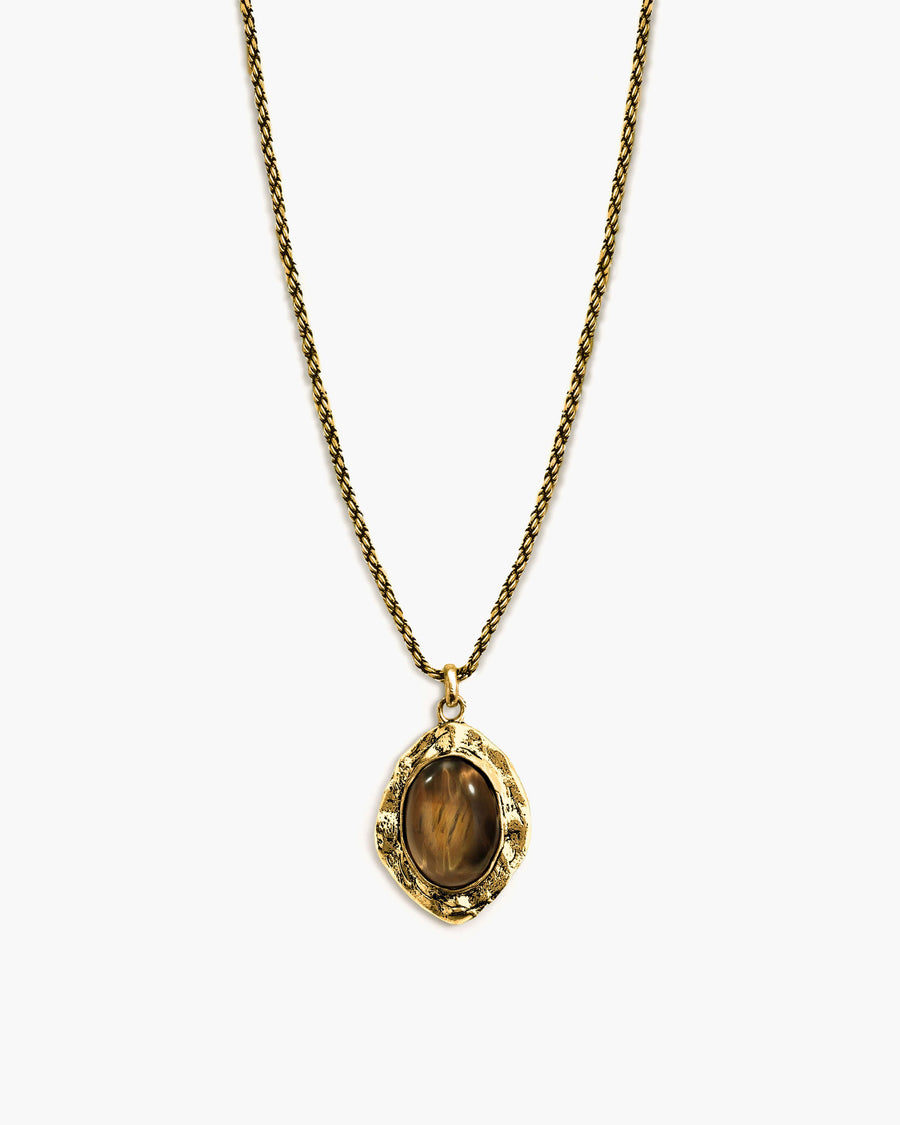 Gold Tiger's Eye Savannah Long Necklace