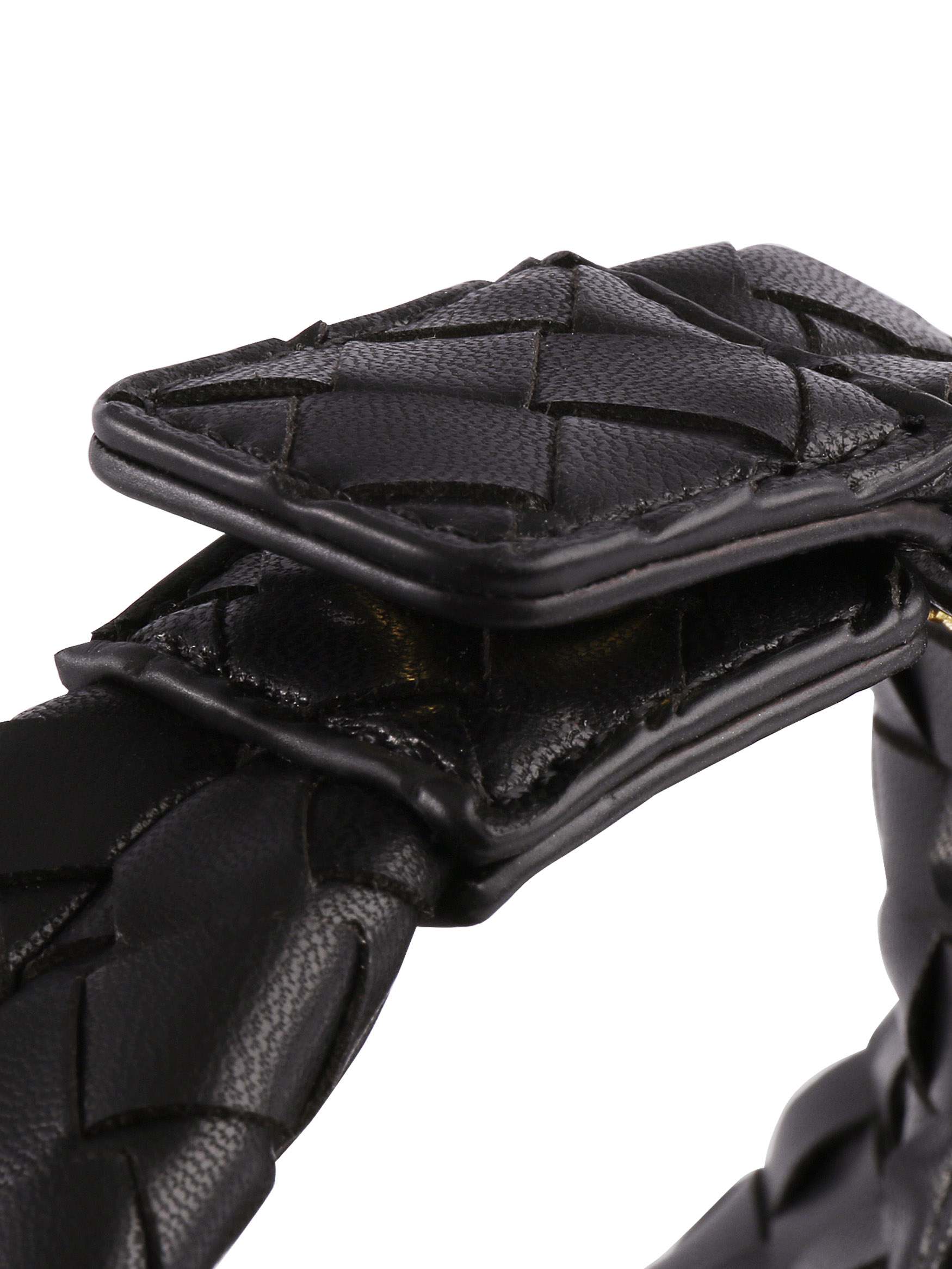Vienna Top Handle Crossbody Bag - Black Braided
