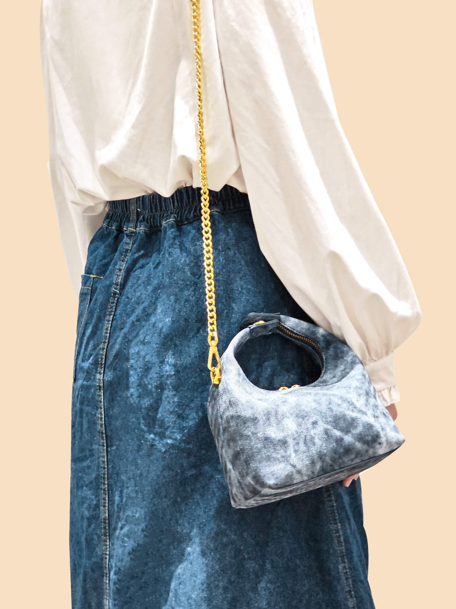 Vienna Top Handle Crossbody Bag  - Deep Blue