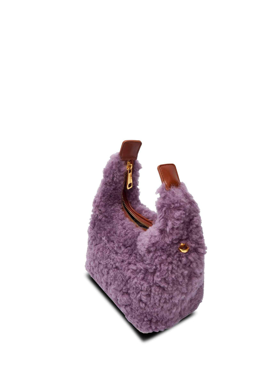 Vienna Top Handle Crossbody Bag  - Grape Purple