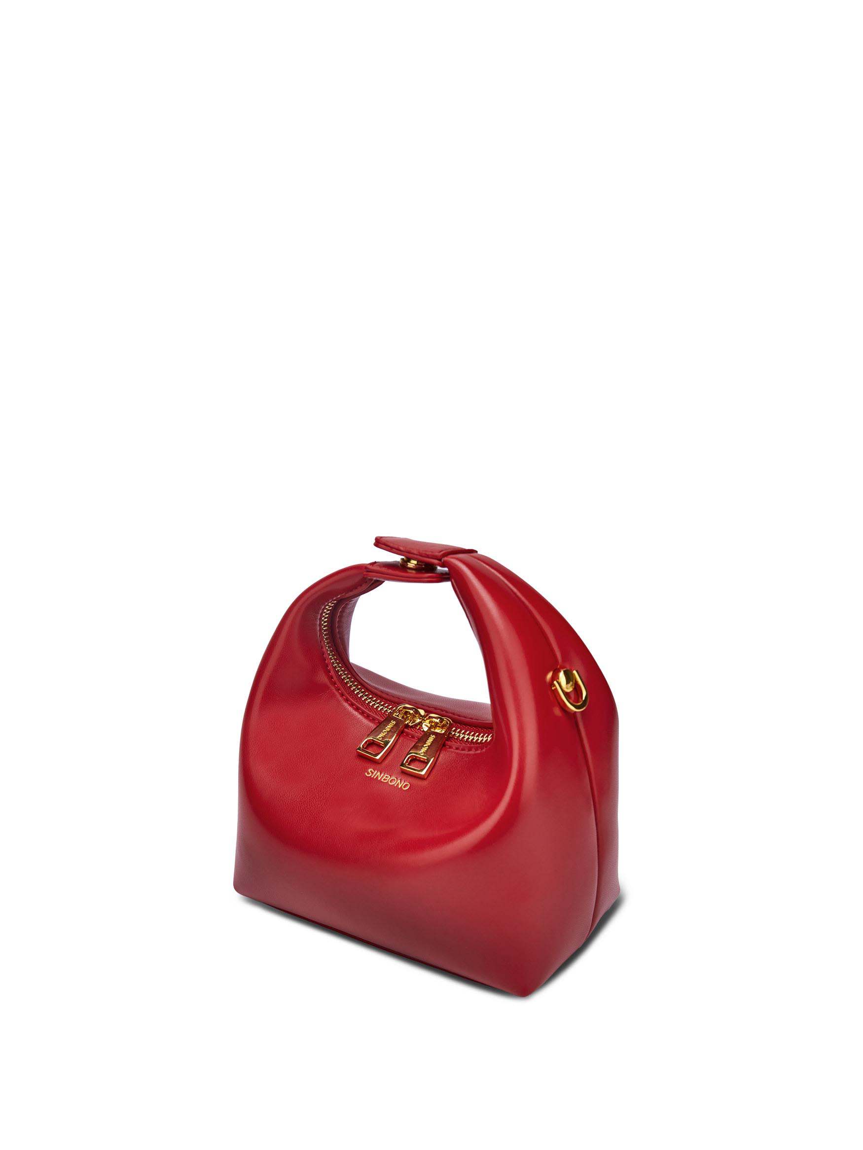 Vienna Top Handle Crossbody Bag  - Red