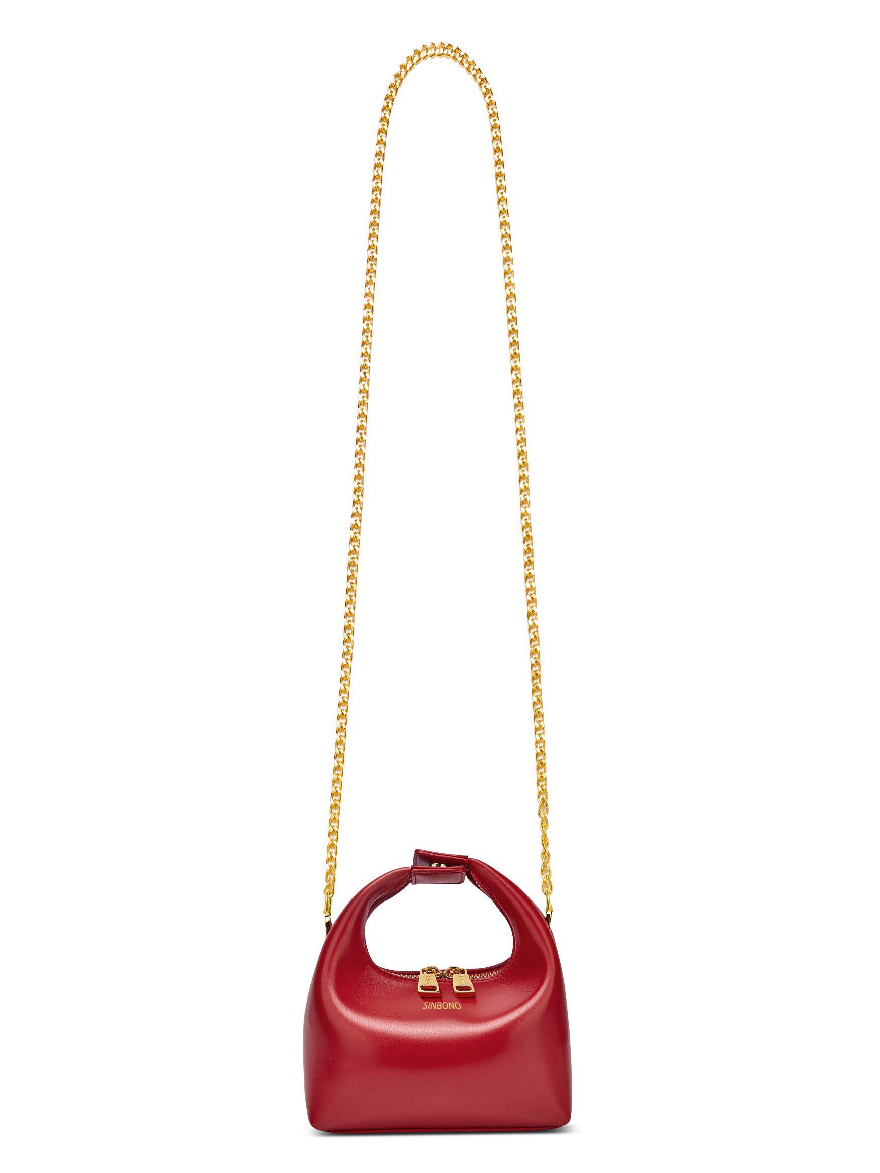 Vienna Top Handle Crossbody Bag  - Red