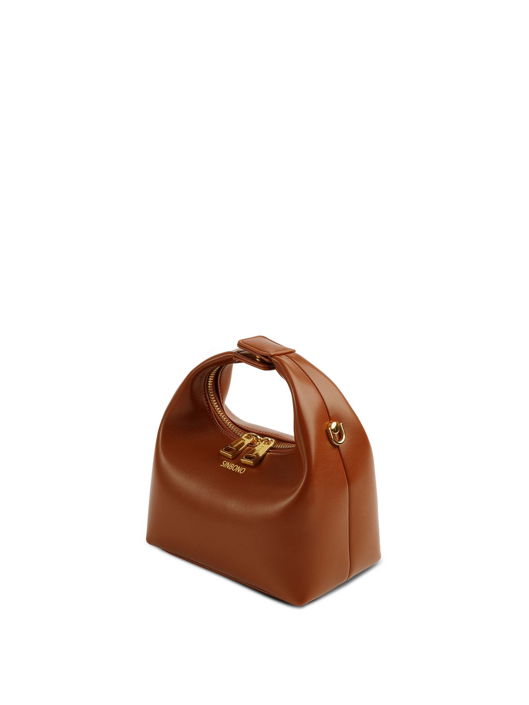 Vienna Top Handle Crossbody Bag - Brown