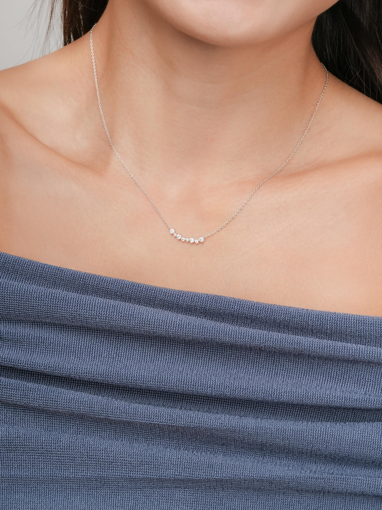 Wishing Arc Moissanite Necklace