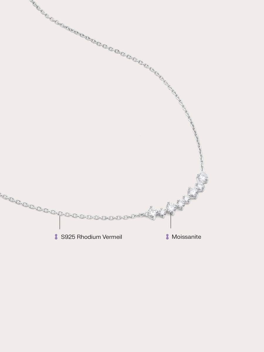 Wishing Arc Moissanite Necklace