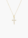 Lucy Zircon Cross Pendant Necklace