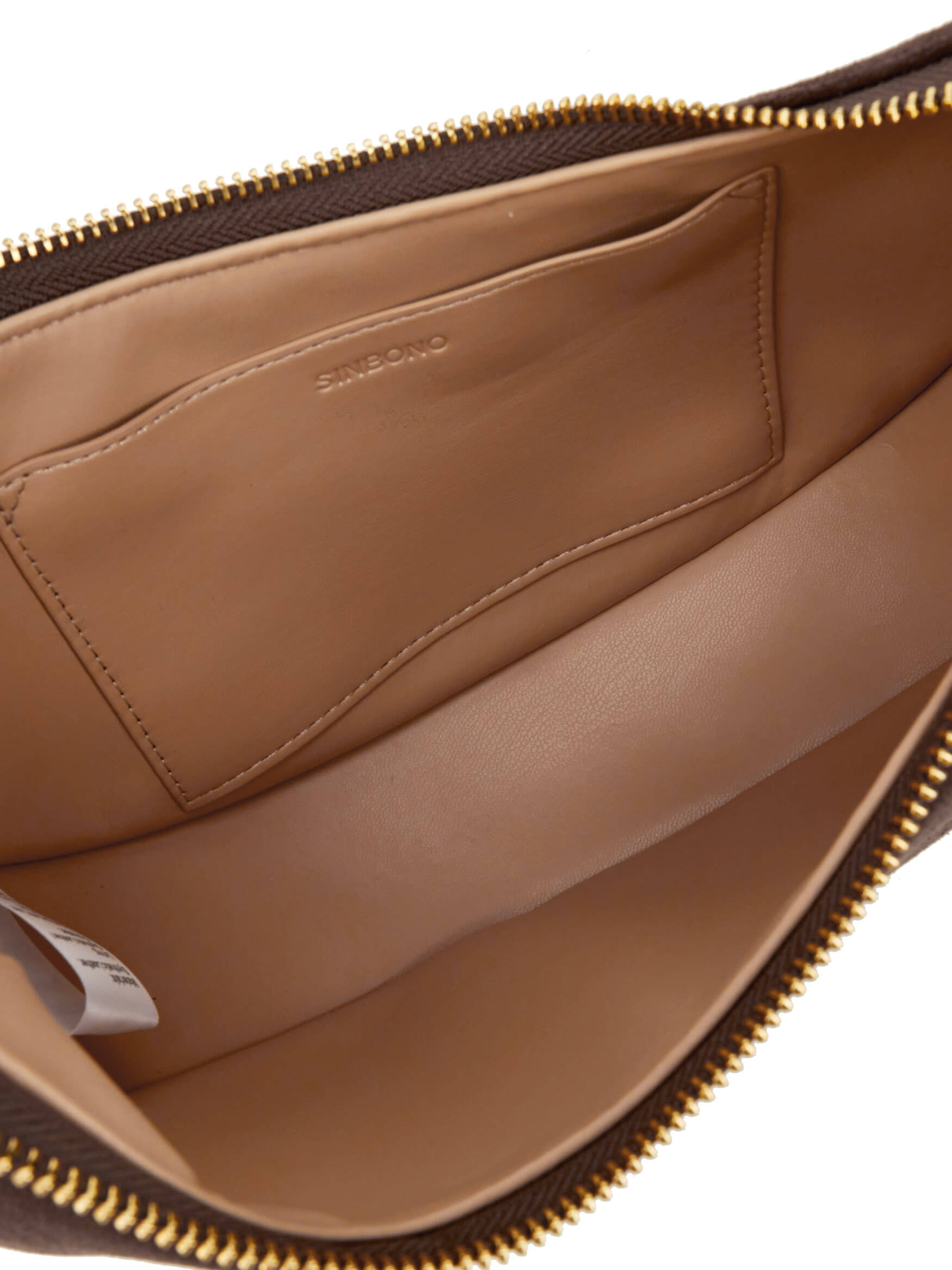 Zoey Shoulder Crossbody Bag -  Dark Brown Fake Suede