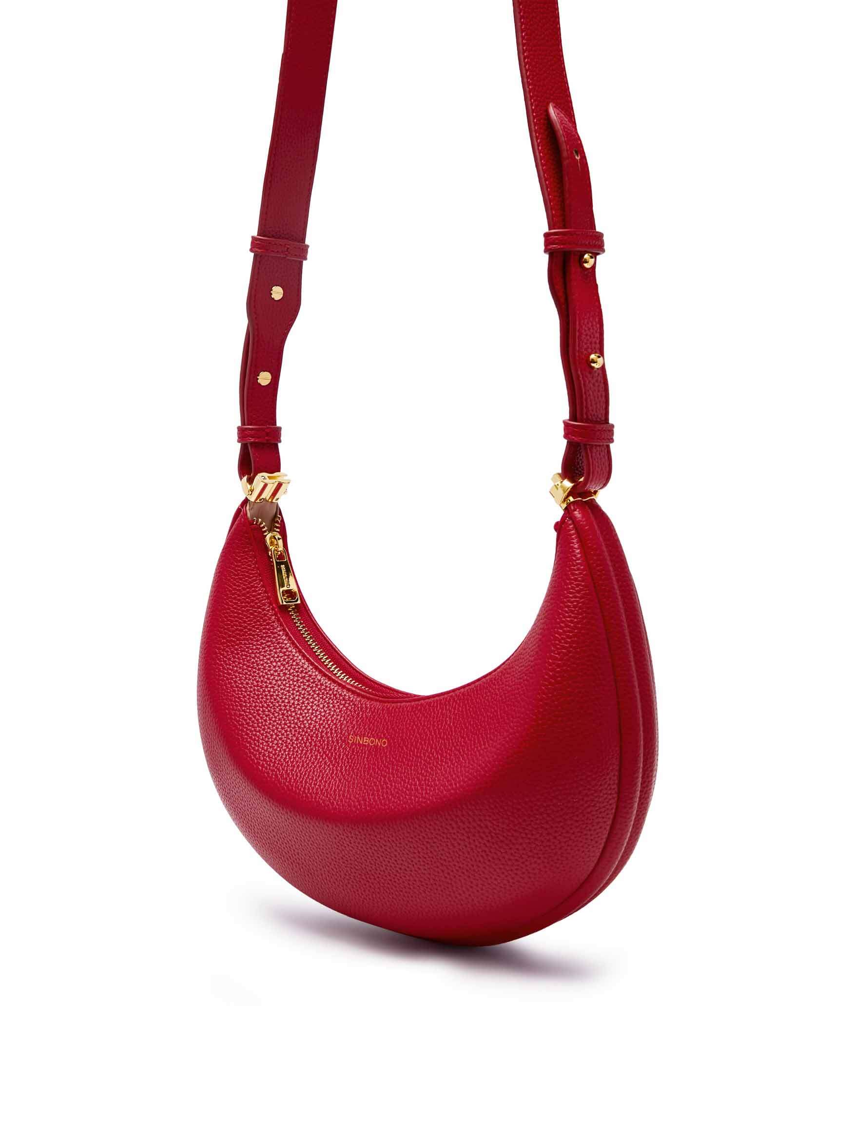 Zoey Shoulder Crossbody Bag - Red