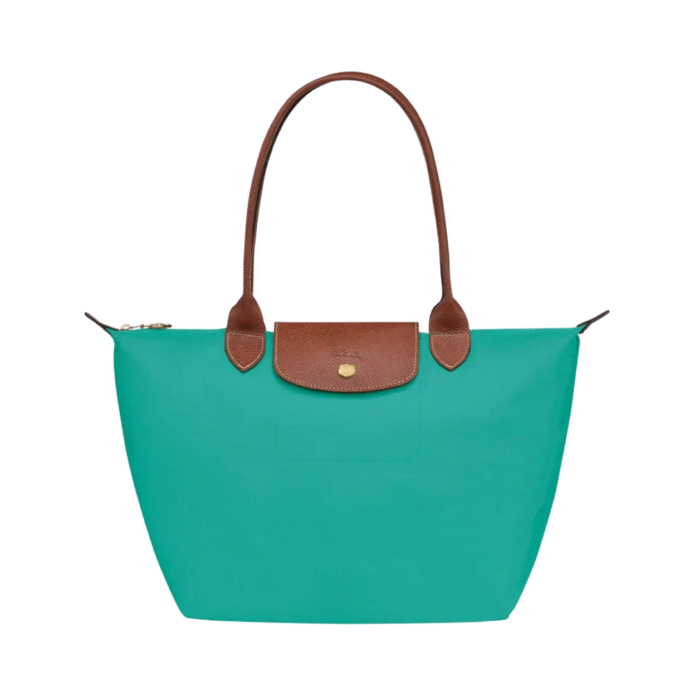 Heritage Allure - Large Le Pliage Tote, Turquoise
