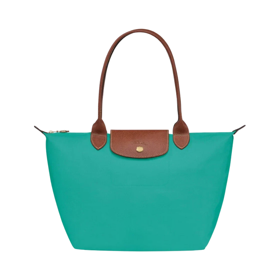 Heritage Allure - Large Le Pliage Tote, Turquoise