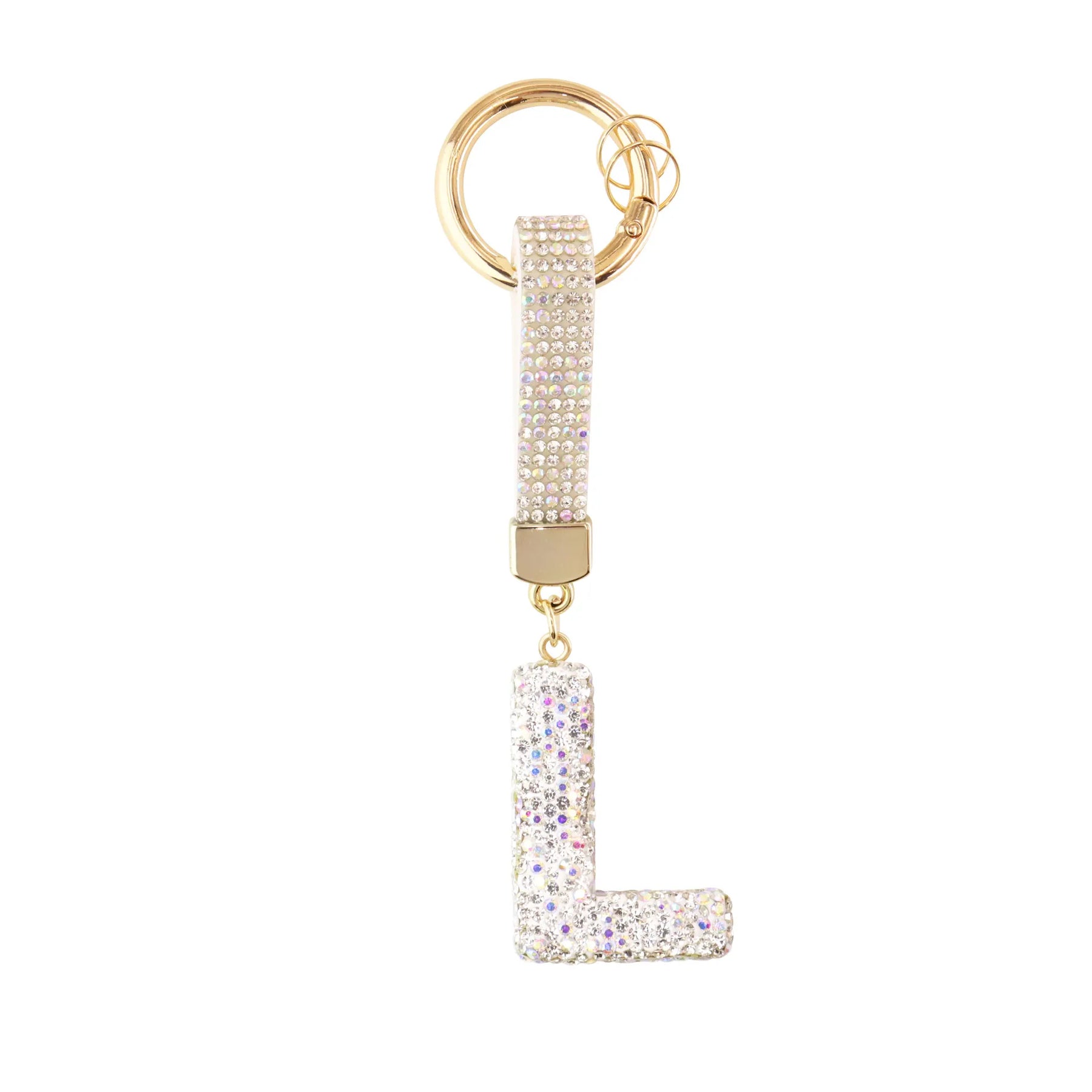Sparkle Initial – Bag Charm (Silver)