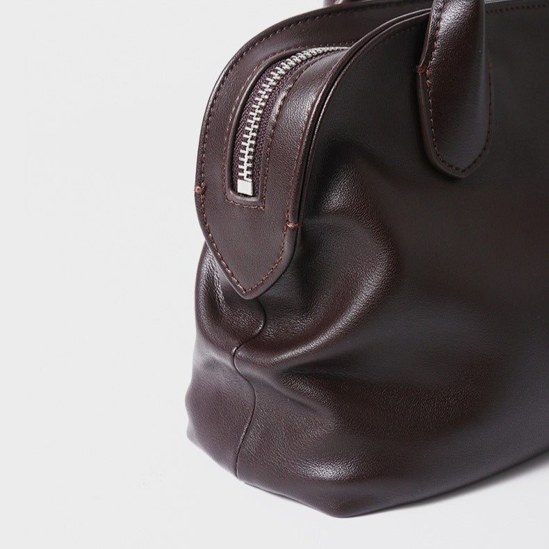 The Cambridge Folio Genuine Leather Crossbody Bag with Flap Closure