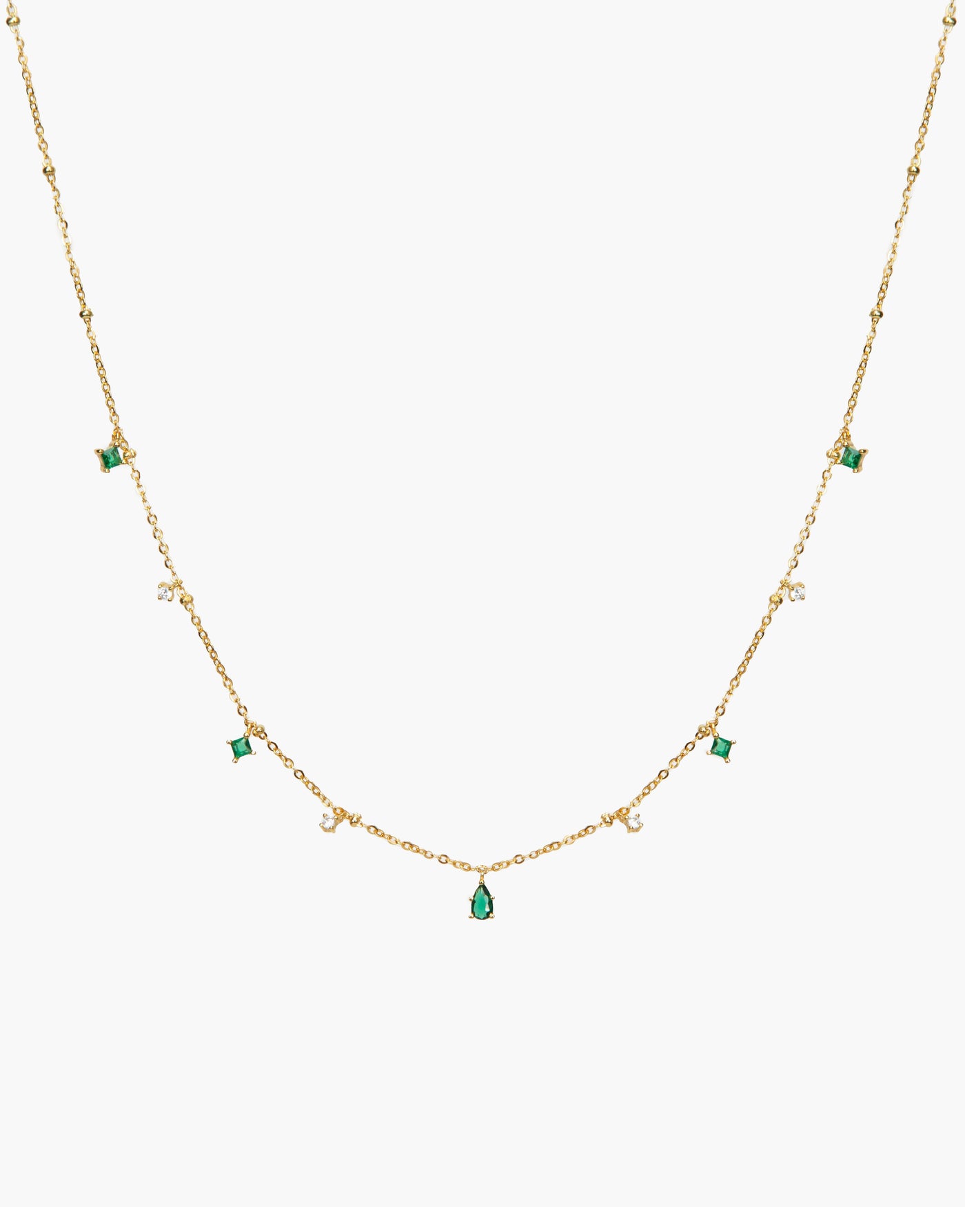 Elysee Necklace in Emerald Green