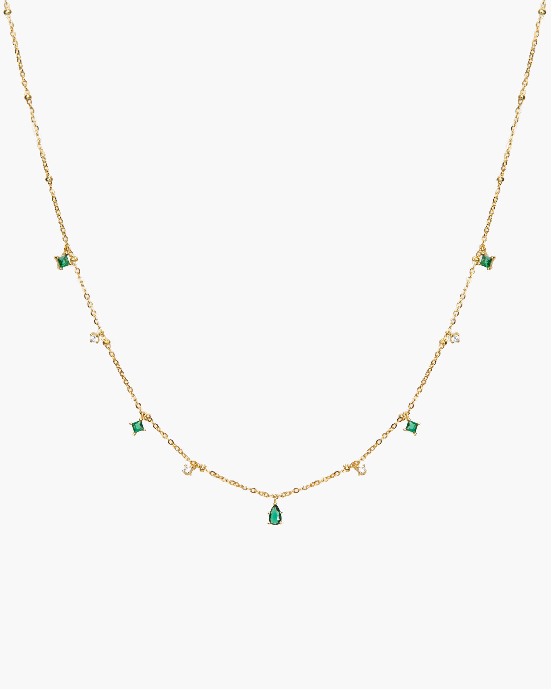 Elysee Necklace in Emerald Green