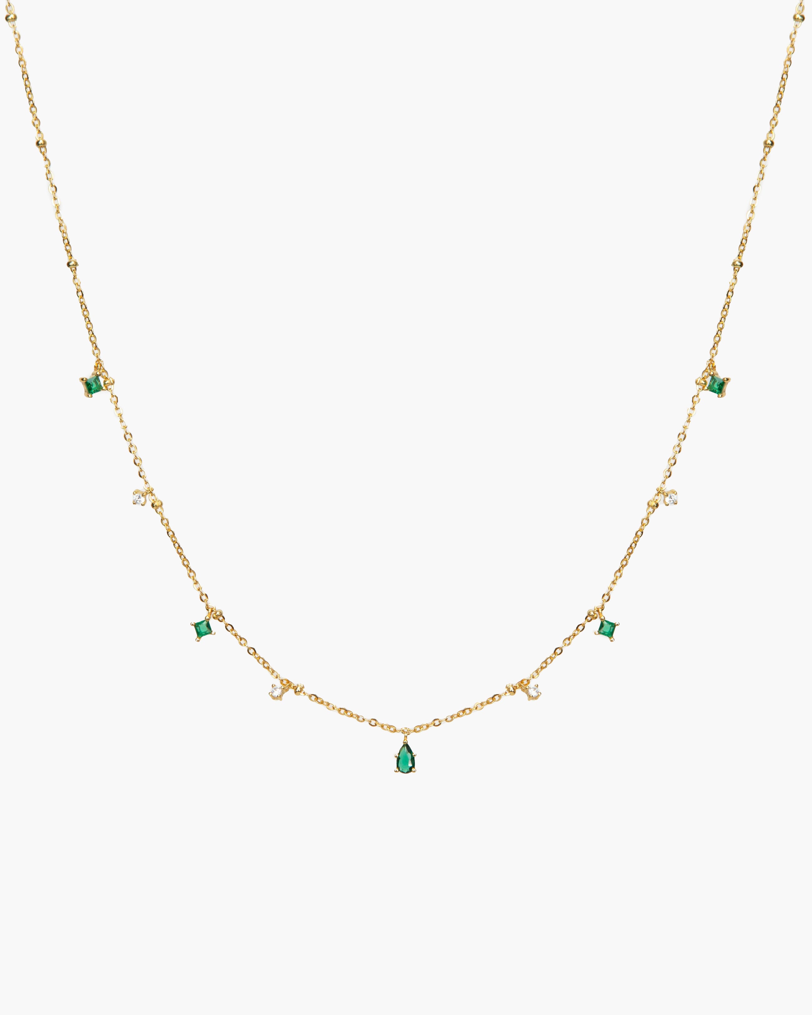 Elysee Necklace in Emerald Green