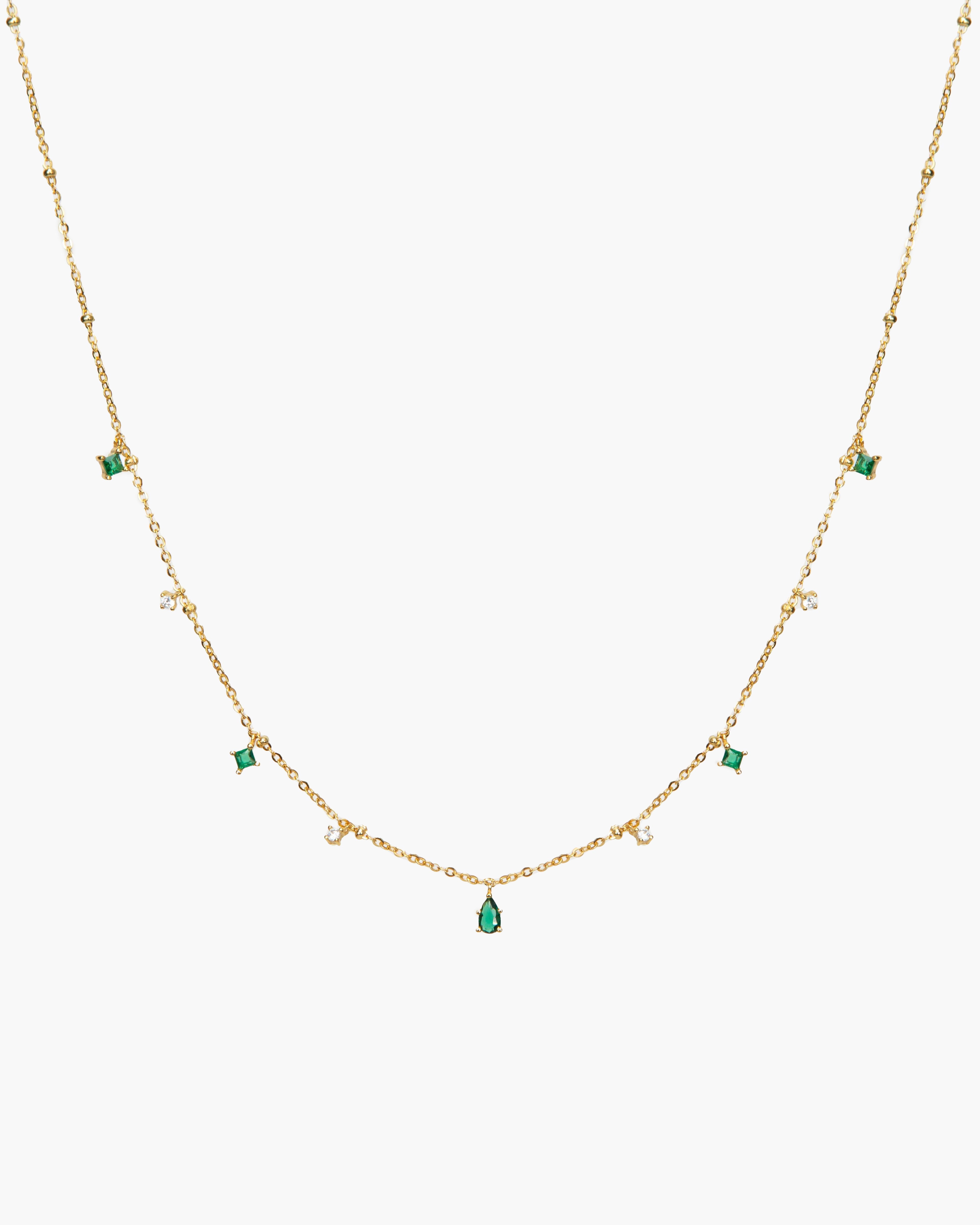 Elysee Necklace in Emerald Green