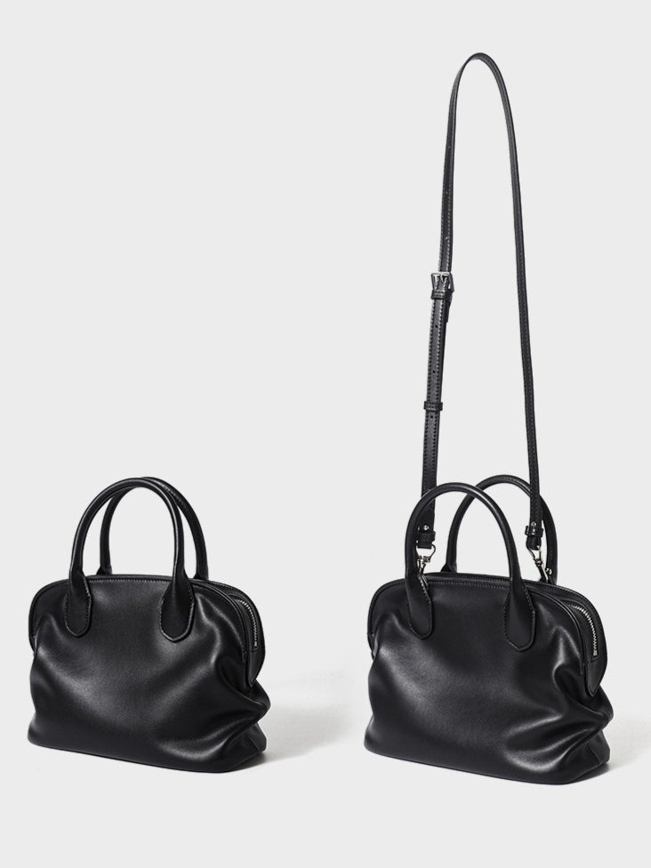The Cambridge Folio Genuine Leather Crossbody Bag with Flap Closure