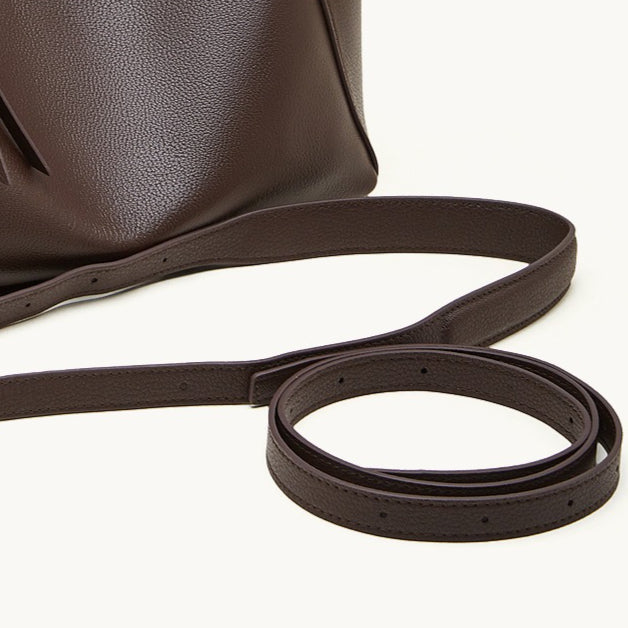 The Velvet Horizon Genuine Leather Tote Bag with Structured Silhouette