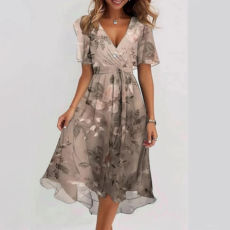Yara | Elegant Colourful Dress