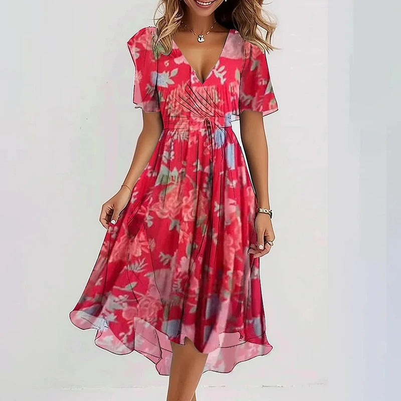 Yara | Elegant Colourful Dress