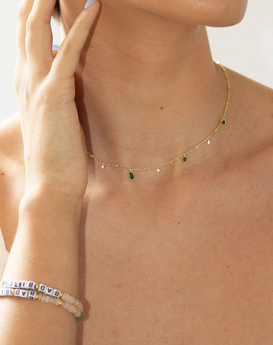 Elysee Necklace in Emerald Green