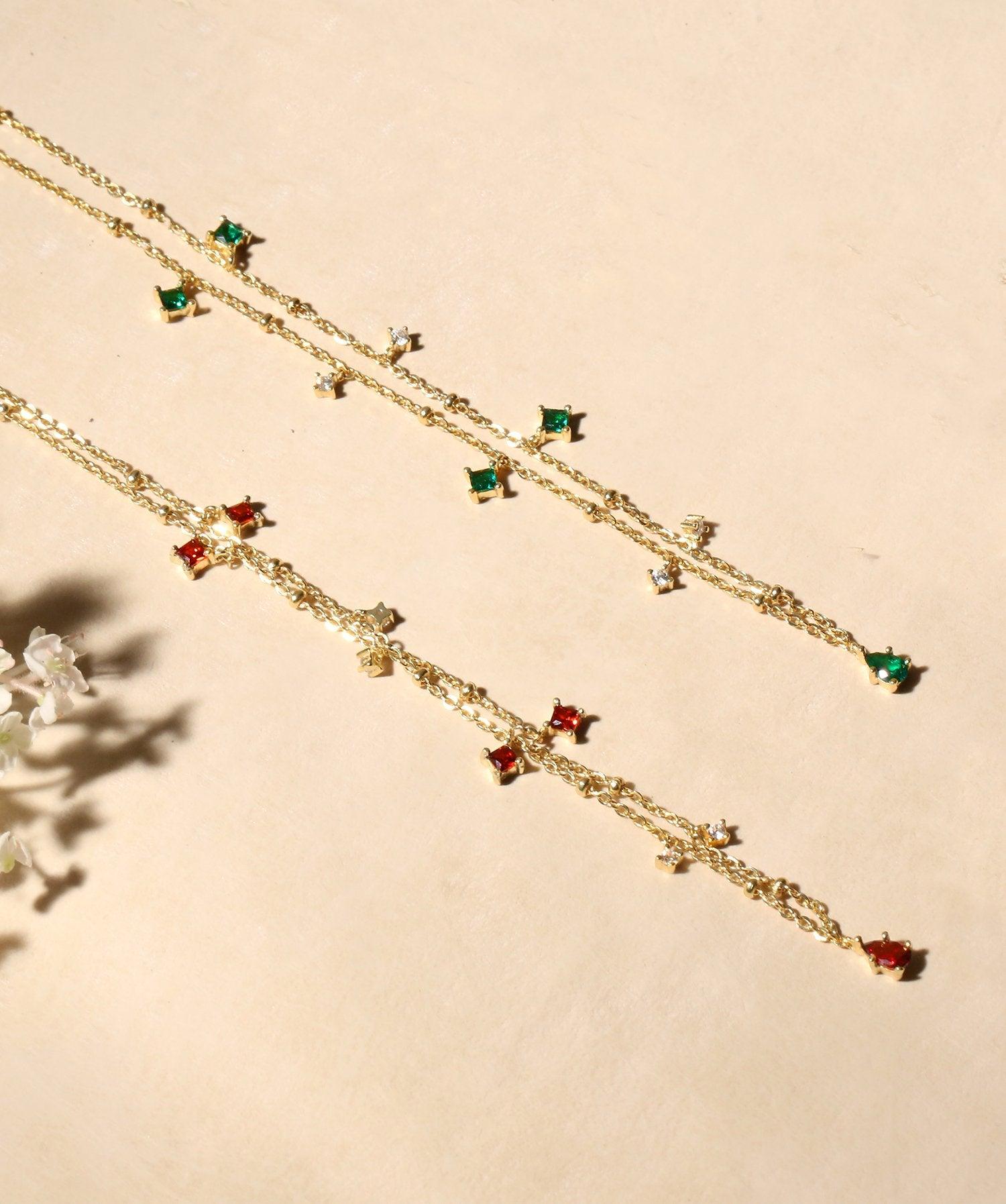 Elysee Necklace in Emerald Green