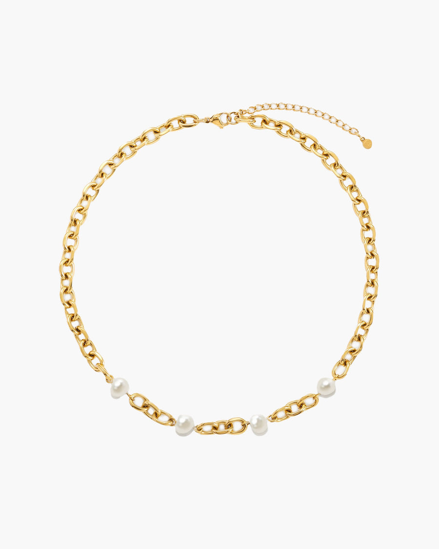 Gold Essence Pearl Necklace