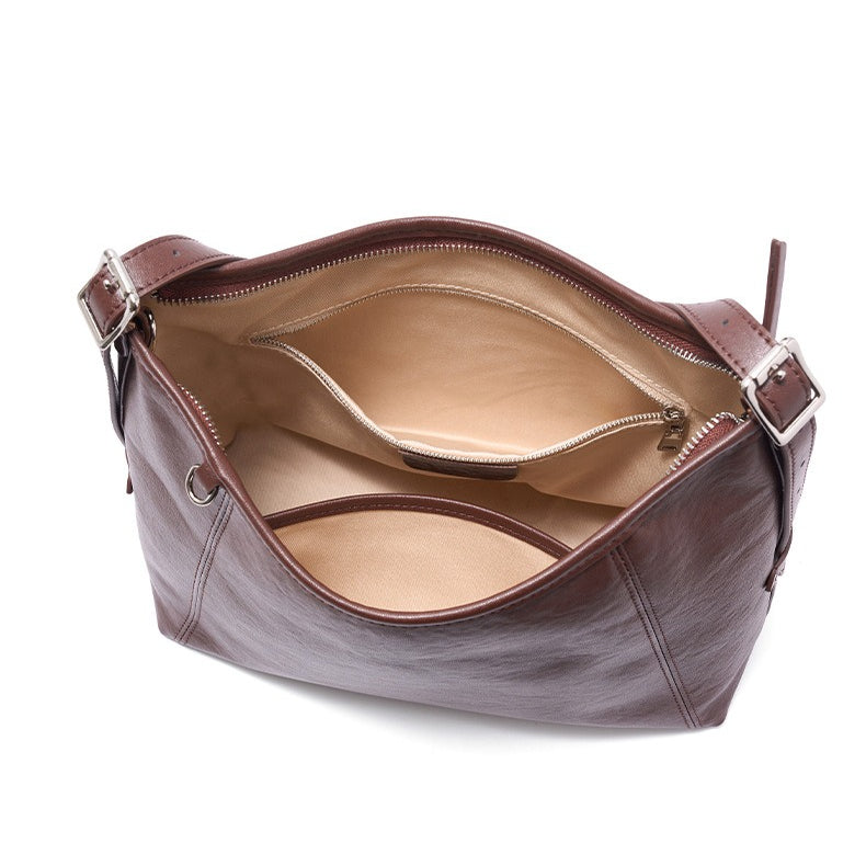 The Heritage Boston Genuine Leather Bag - Classic Top-Handle Bowling Tote