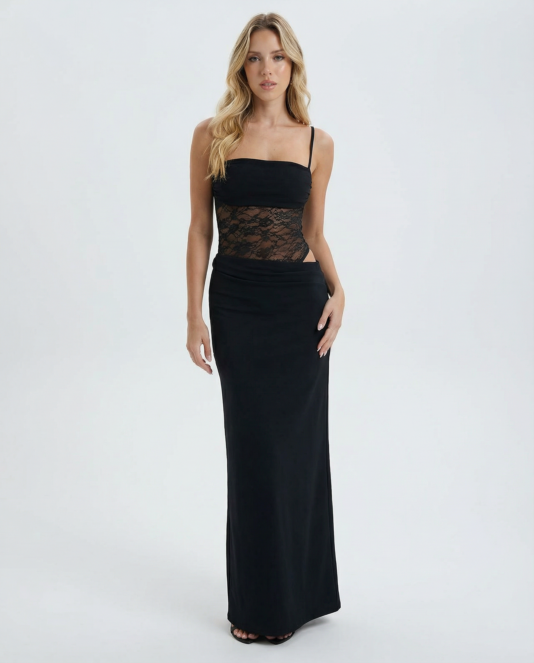 Jessica | Lace Panel Maxi
