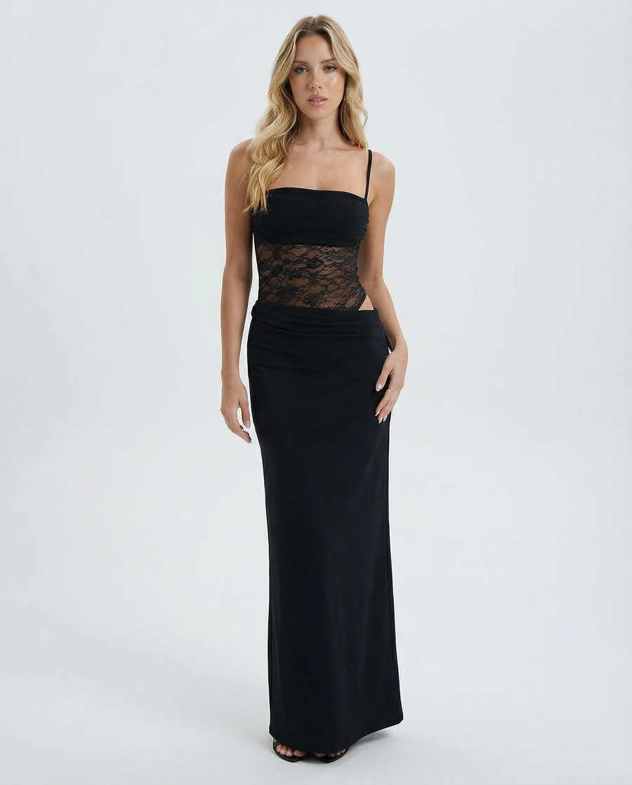 Jessica | Lace Panel Maxi