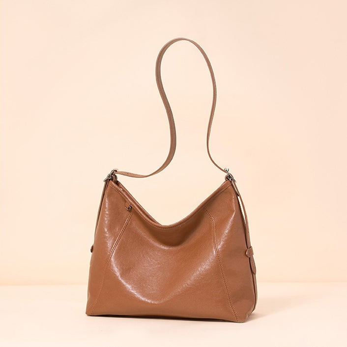 The Heritage Boston Genuine Leather Bag - Classic Top-Handle Bowling Tote