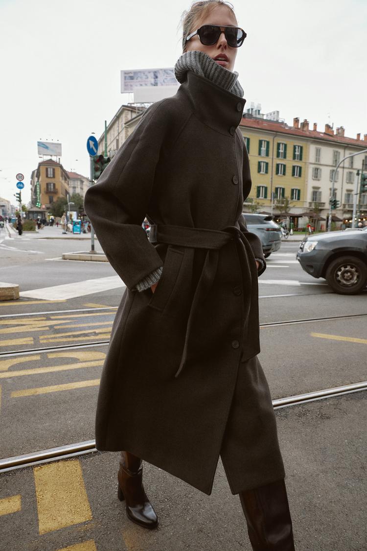 Helenzina Collar Belted Coat