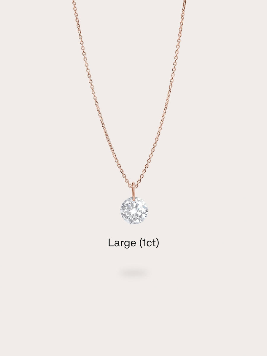 Floating Moissanite Necklace (1ct)