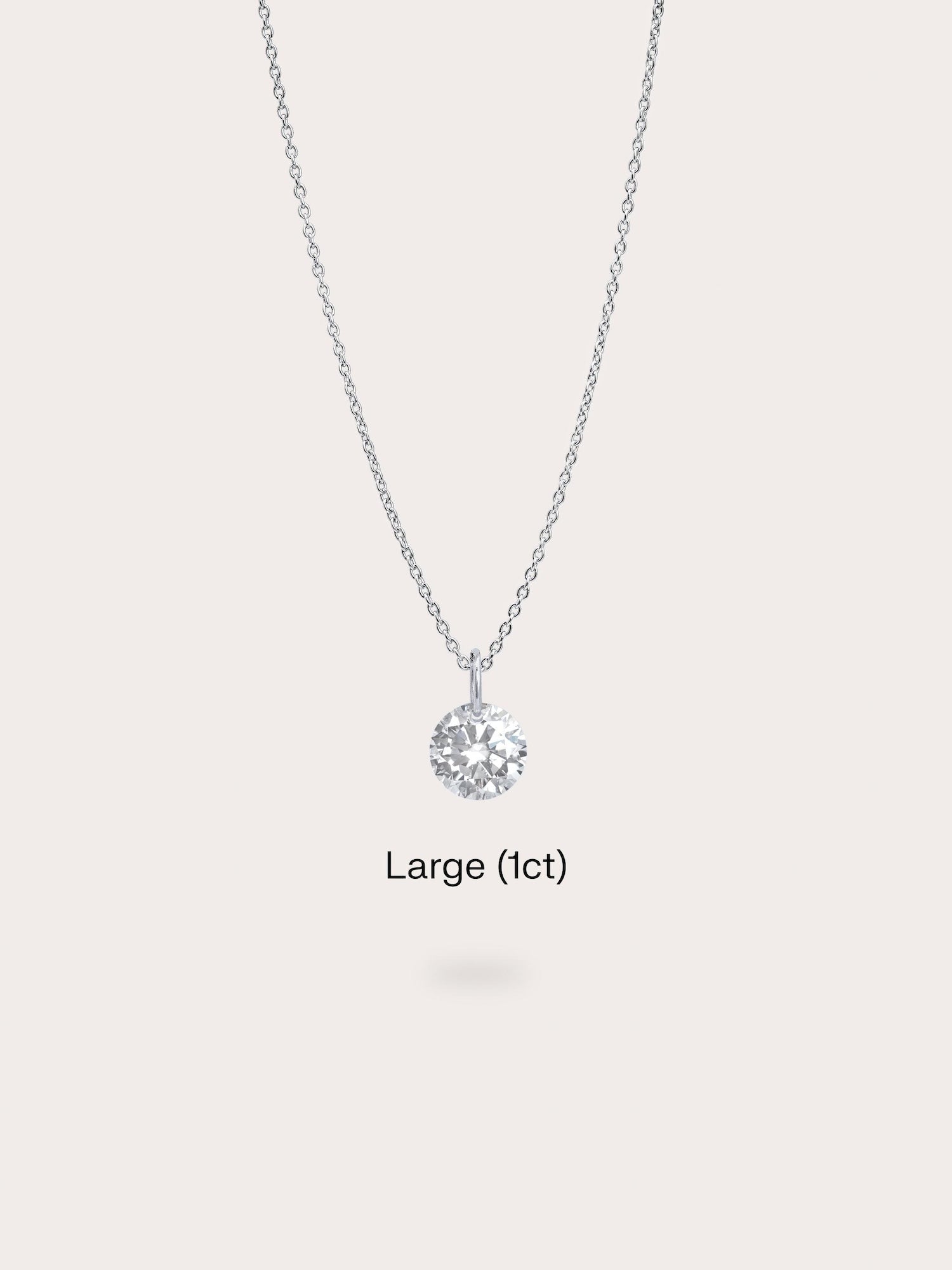 Floating Moissanite Necklace (1ct)