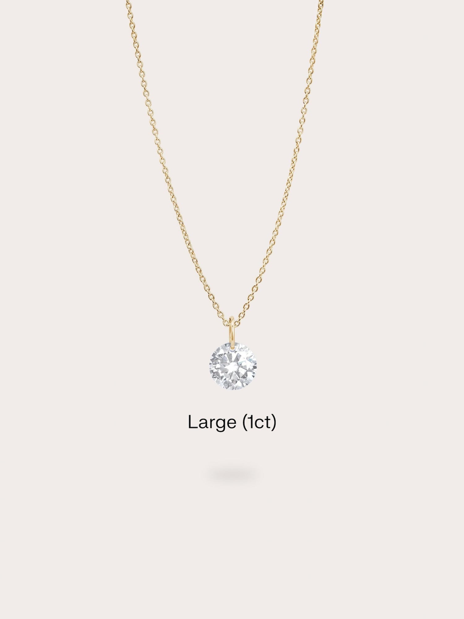 Floating Moissanite Necklace (1ct)