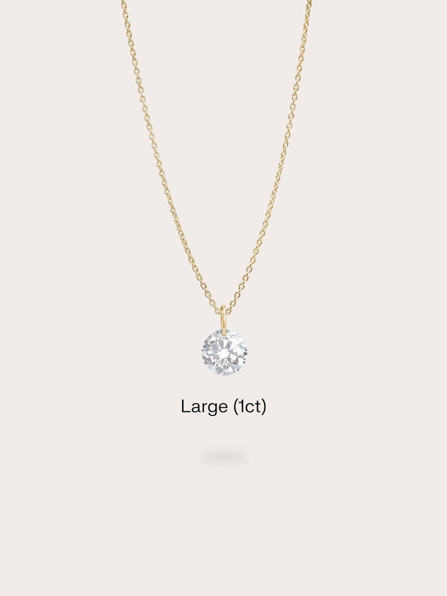 Floating Moissanite Necklace (1ct)