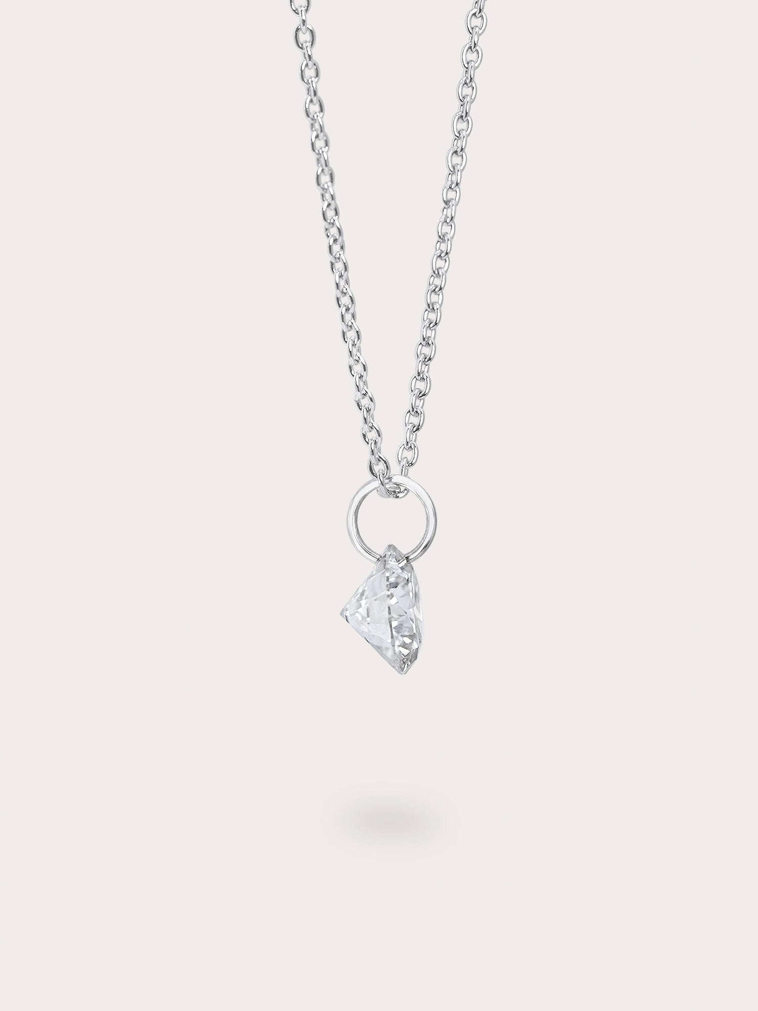 Floating Moissanite Necklace (1ct)