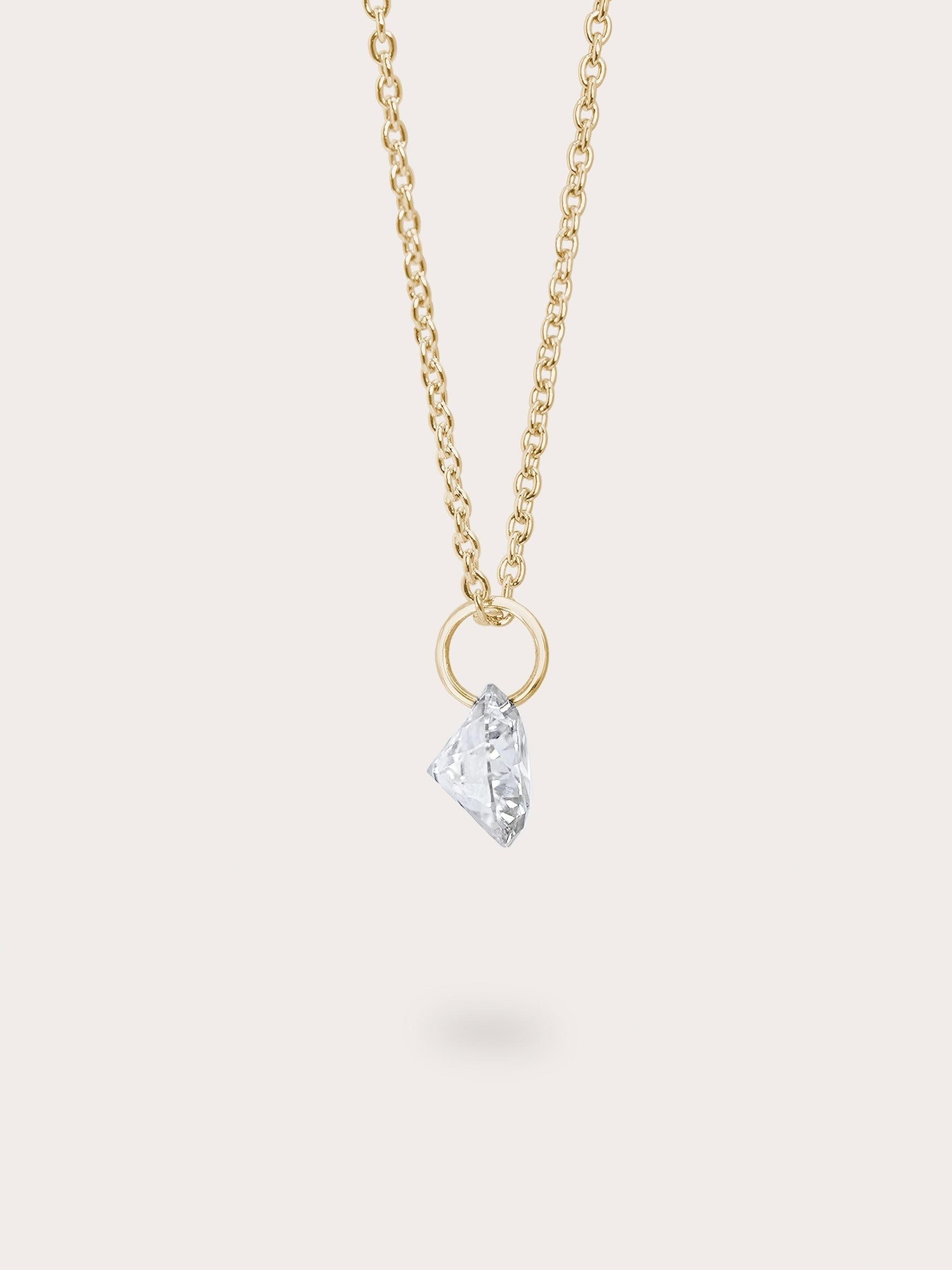 Floating Moissanite Necklace (1ct)