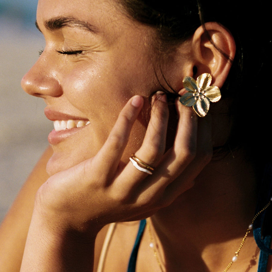Hibiscus Earrings