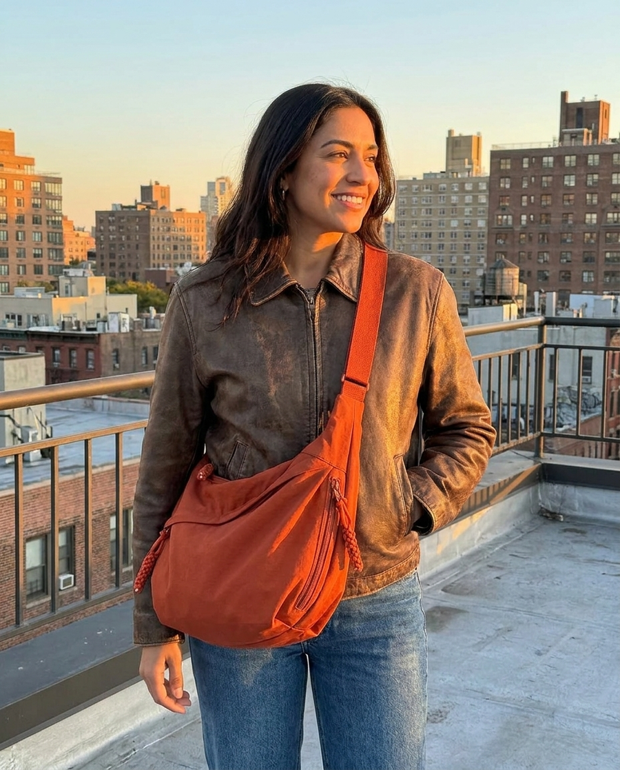 Heritage Dumpling Crossbody - Ember