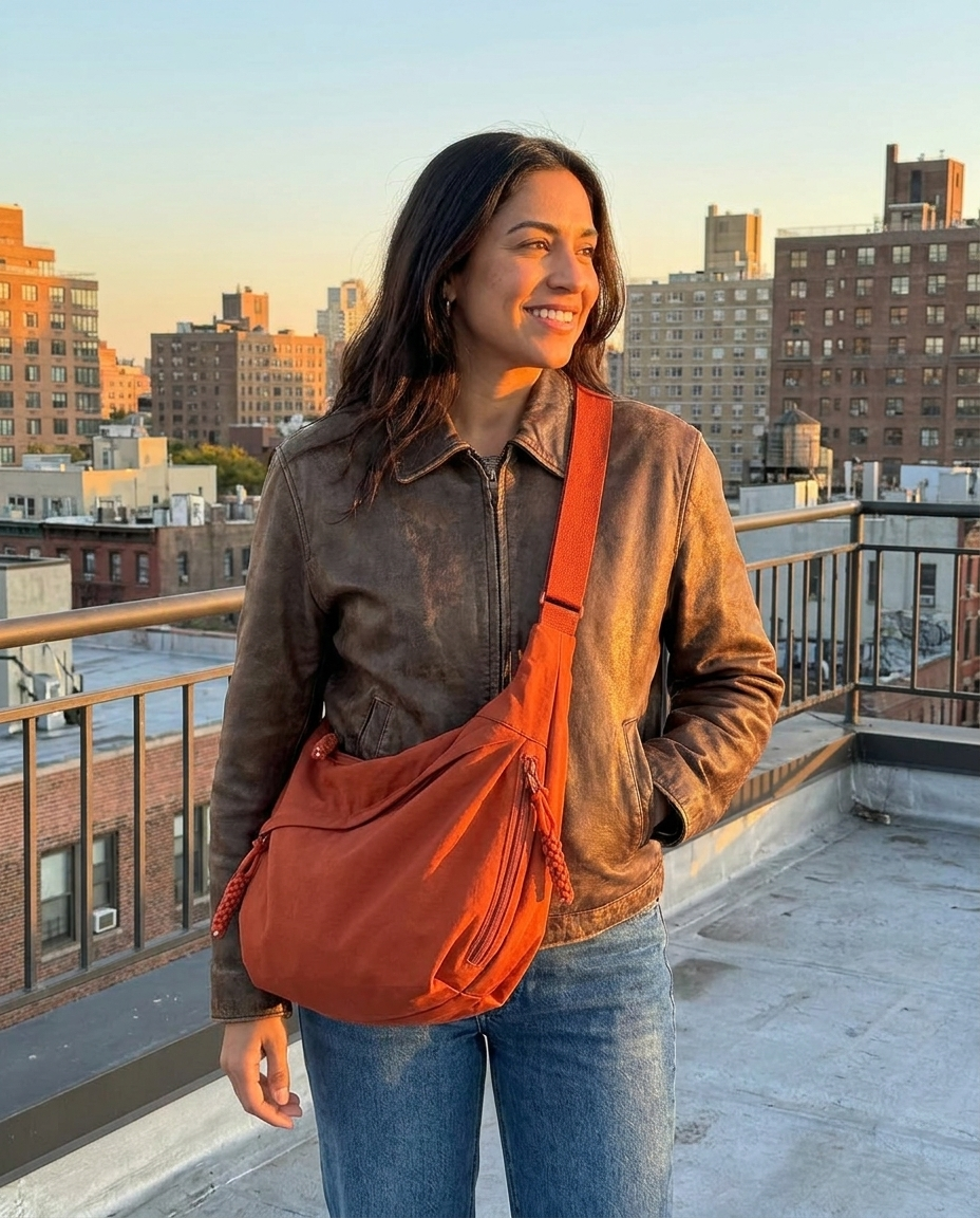 Heritage Dumpling Crossbody - Ember