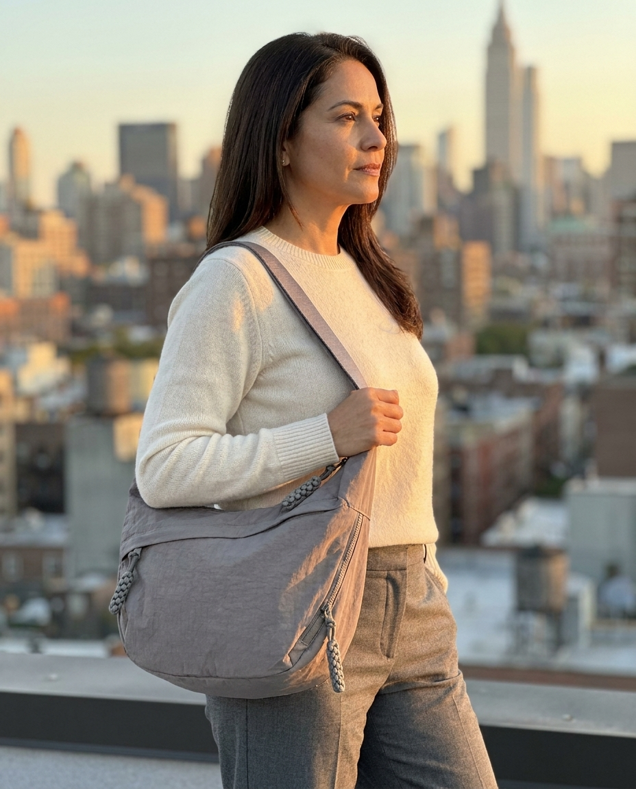 Heritage Dumpling Crossbody - Ash Cloud