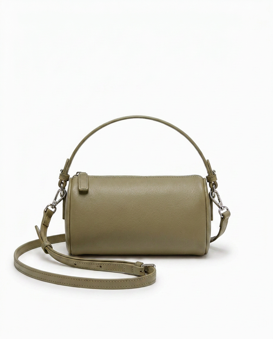 The Cecile — Leather Cylinder Bag