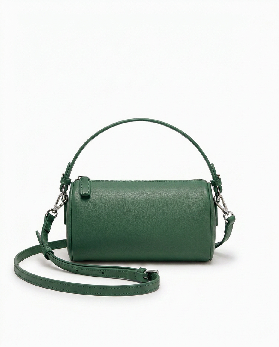 The Cecile — Leather Cylinder Bag