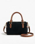 The Marlowe — Suede Barrel Bag