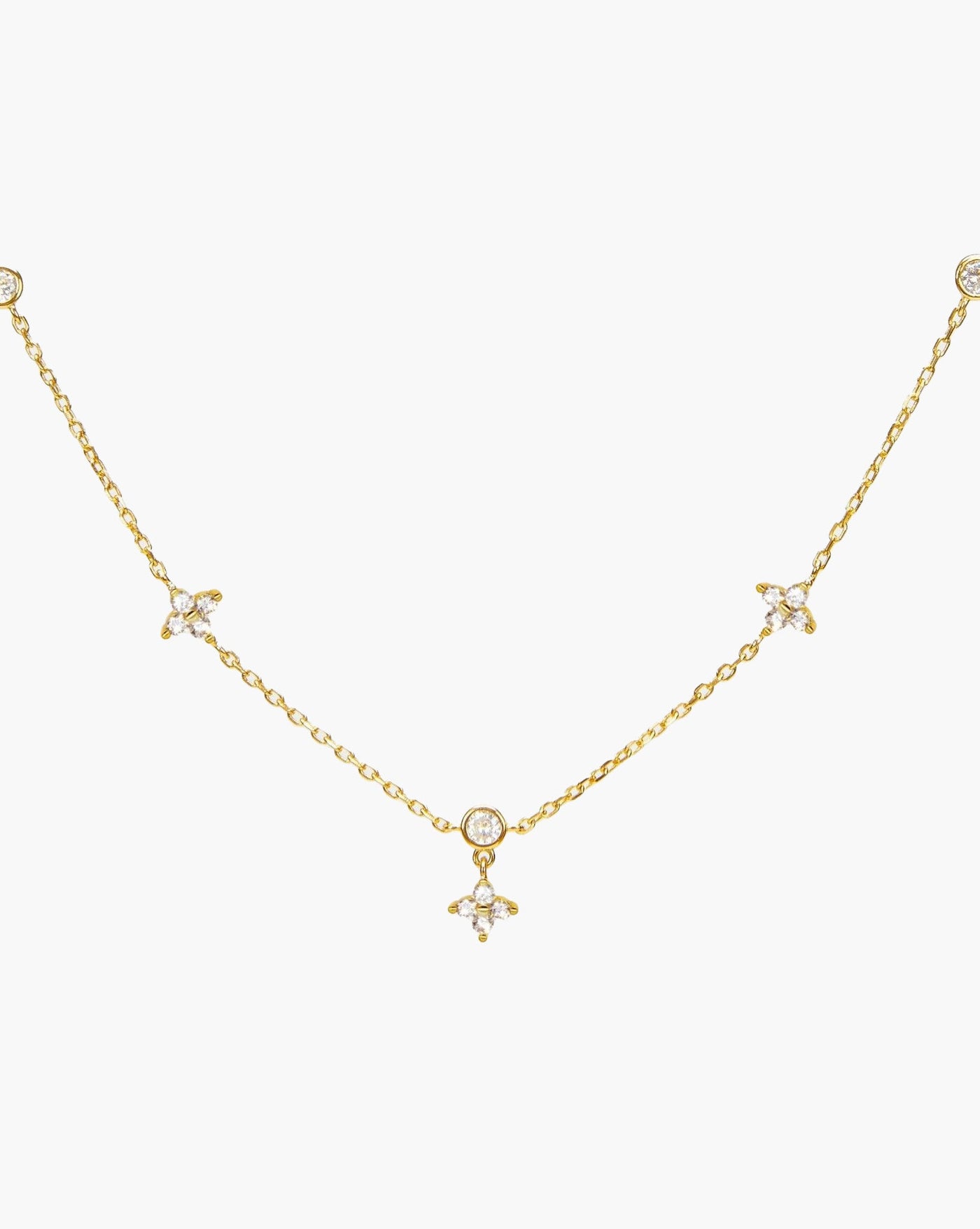 Lucky Clover Necklace in Gold