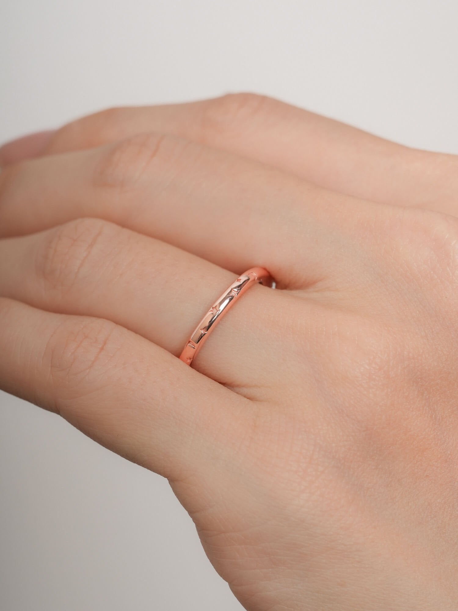 Rainbow Moissanite Eternity Band