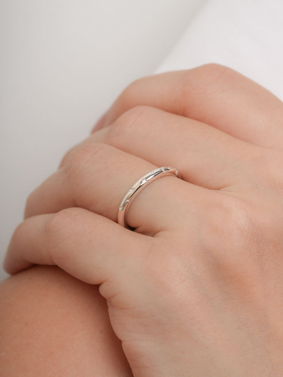 Lilac Sunset Moissanite Eternity Band