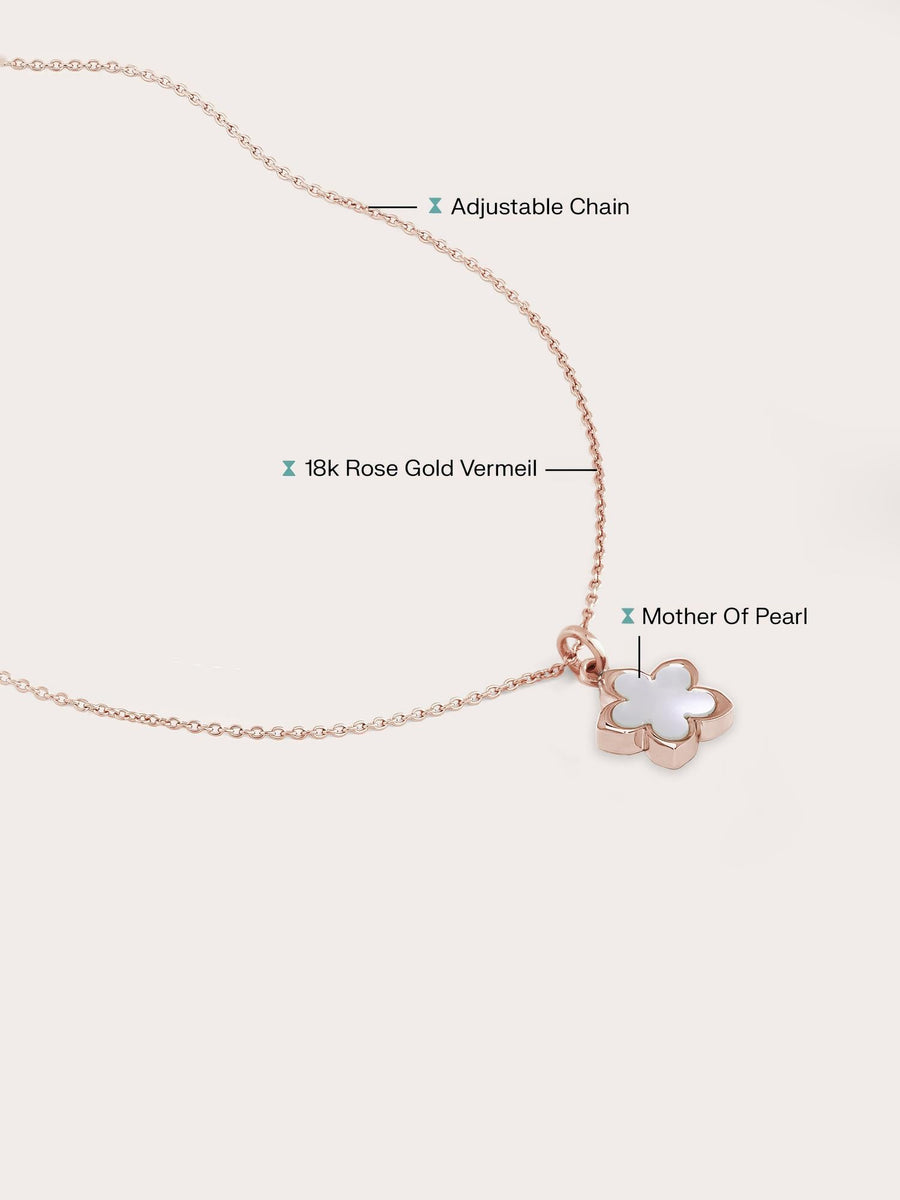 Mother of Pearl Sakura Reversible Necklace